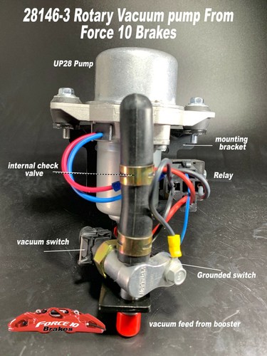 Brake booster vacuum pump - brake,